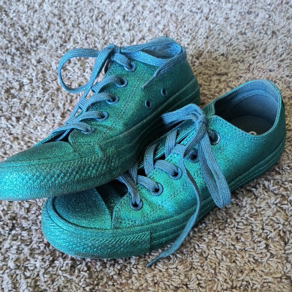 GLITTER Converse Women's Size 6